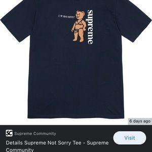 Supreme “I’m not sorry” Tee